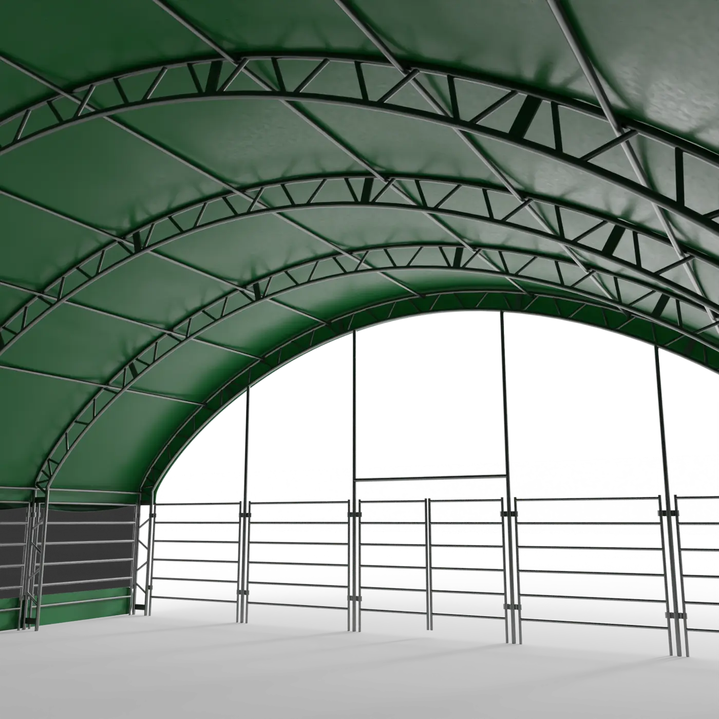 Weidezelt 12x12 bietet großen Rindergruppen Schutz