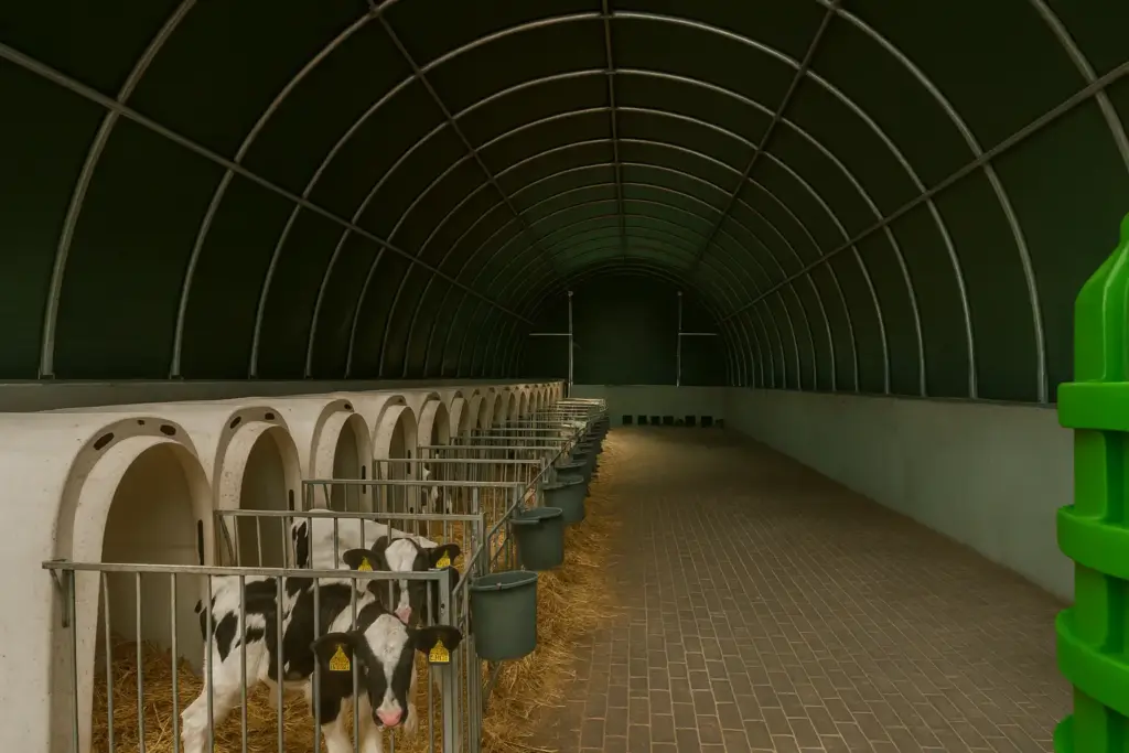 Rundbogenhalle als Viehunterstand (2)