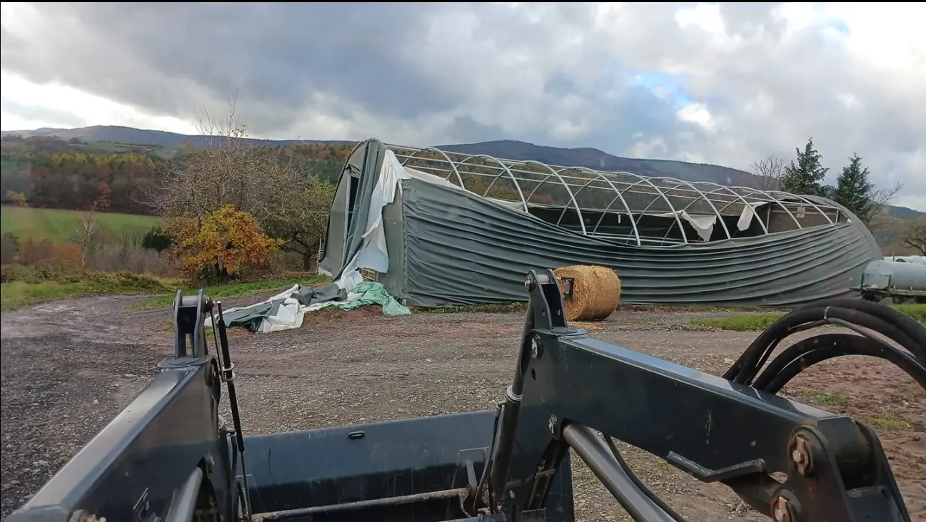 Rundbogenhalle mit Schneelast und Windprüfung