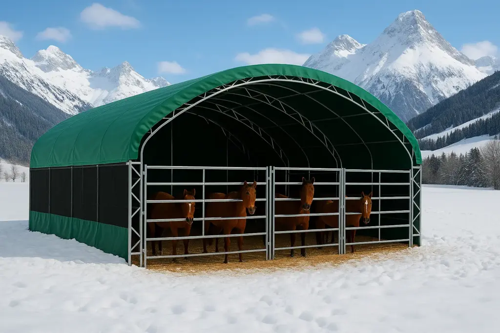 Weidezelt für Winter