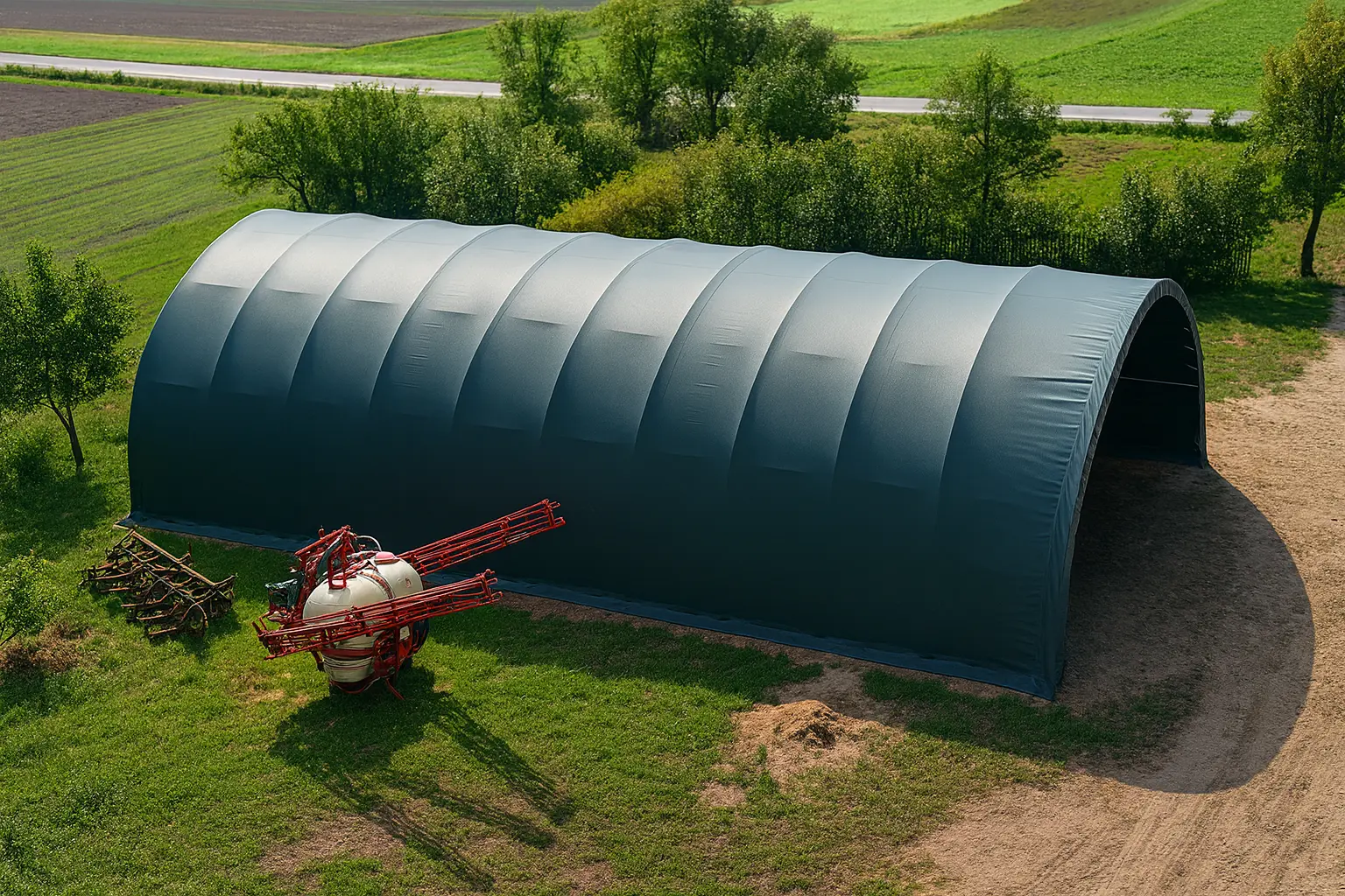 Rundbogenhalle genehmigungsfrei